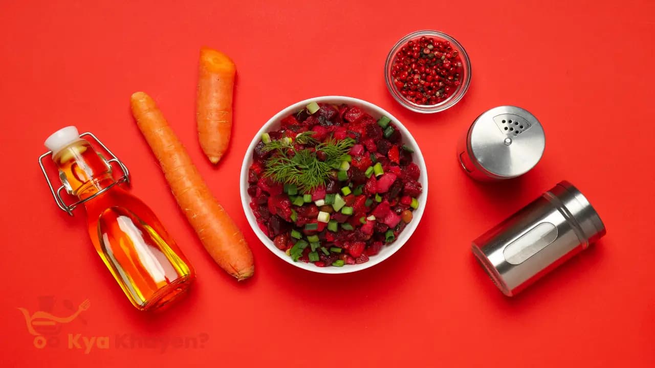 Diced Carrot-Beetroot Salad