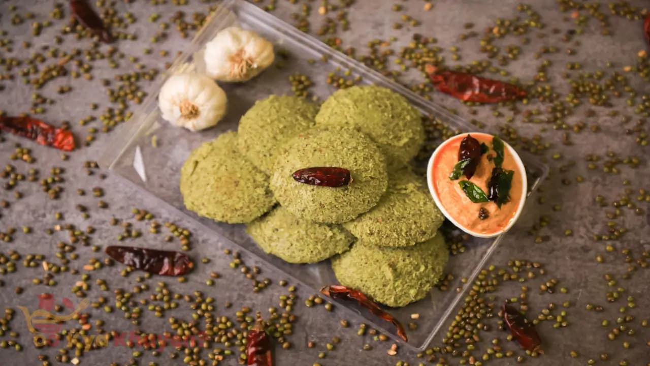 Green Moong Dal Idli