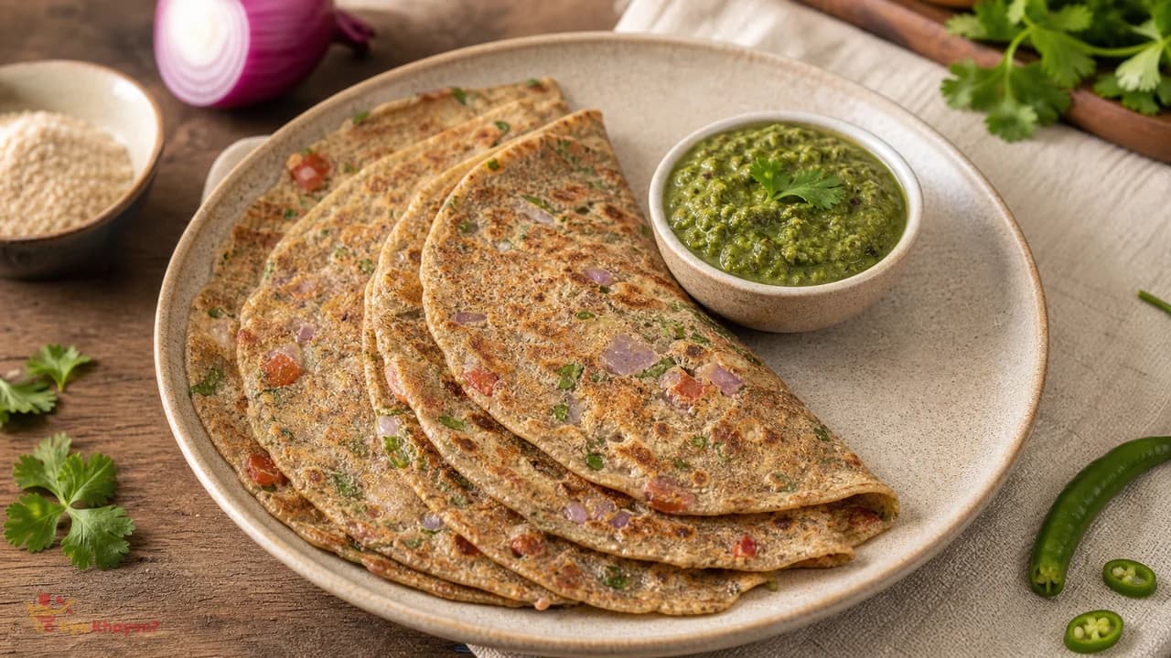 Ragi-Wheat Cheela