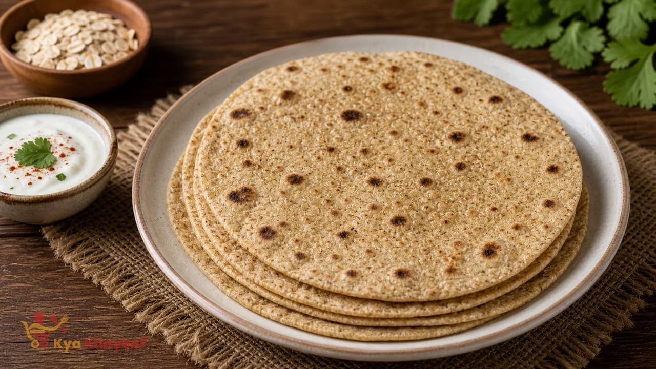 Soya Chapati (1/3rd Soya Flour, 1/3rd Oat Bran, 1/3rd Oat Flour)