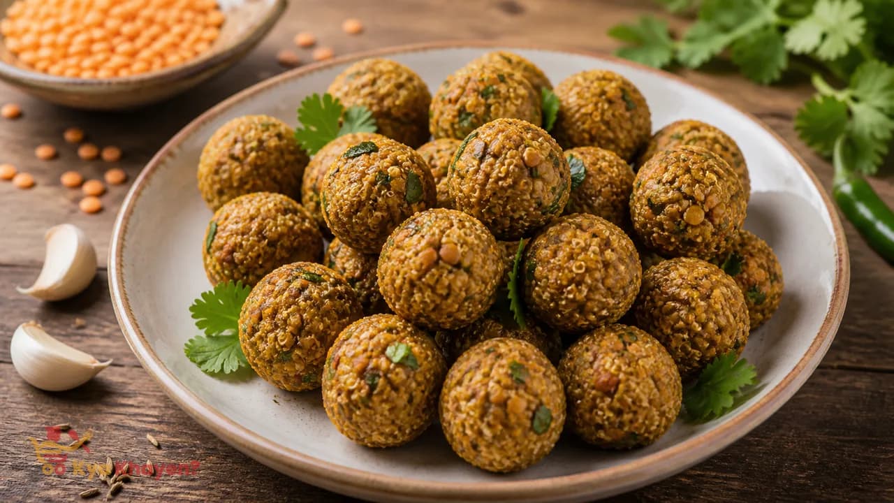 Masoor Lentil-Quinoa Energy Balls