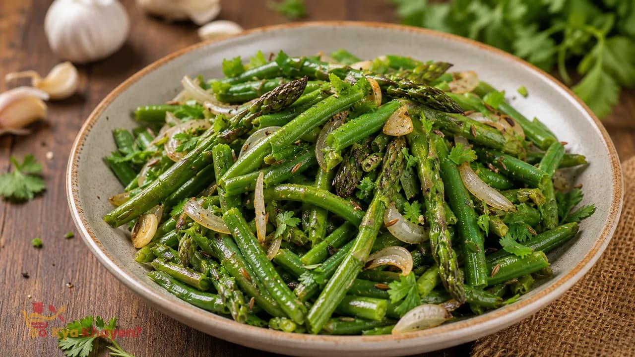 Saute Beans and Asparagus