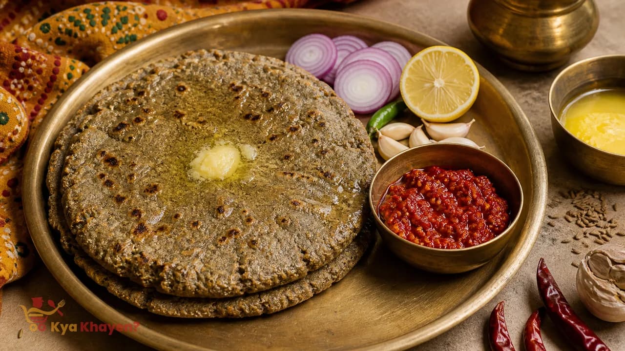 Bajra Roti With Lehsun Chutney