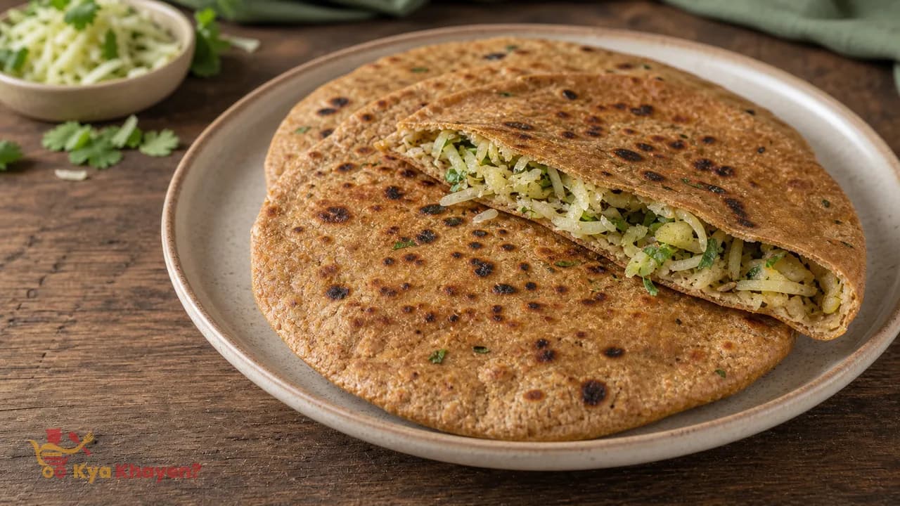 Stuffed Chapati with Green Papaya