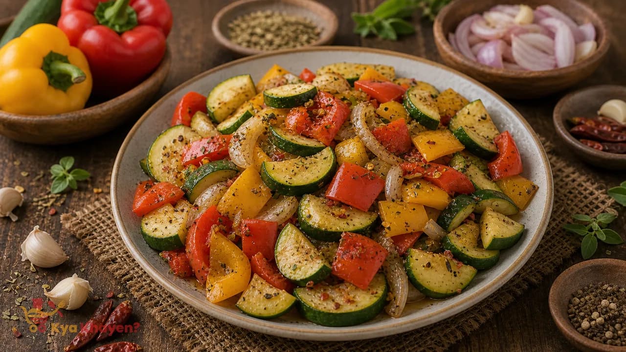 Zucchini and Bell Pepper Stir Fry