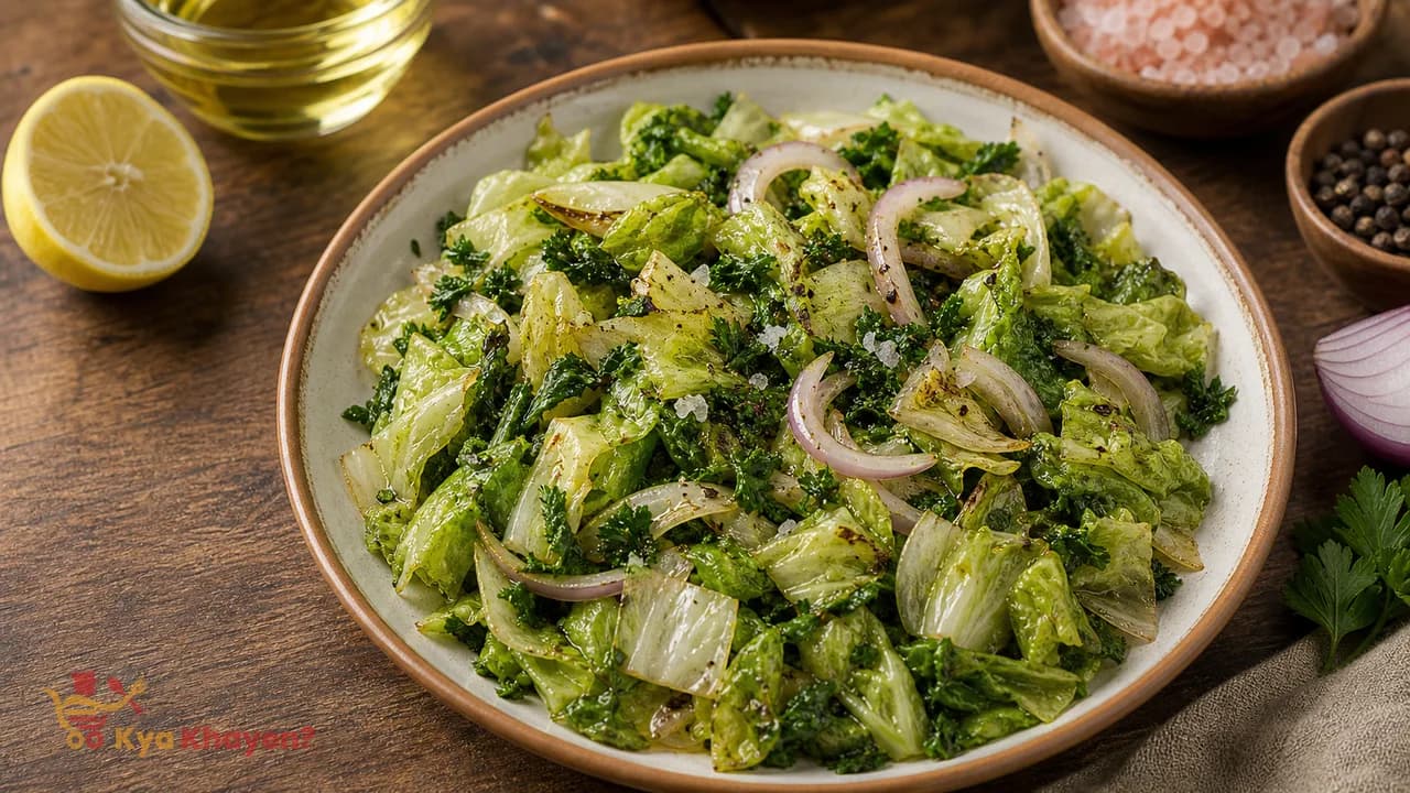 Saute Parsley-Lettuce Salad