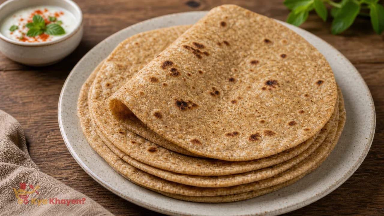 Soy Chapati (1/3 Wheat Bran, 1/3 Wheat Flour, 1/3 Soy Flour)