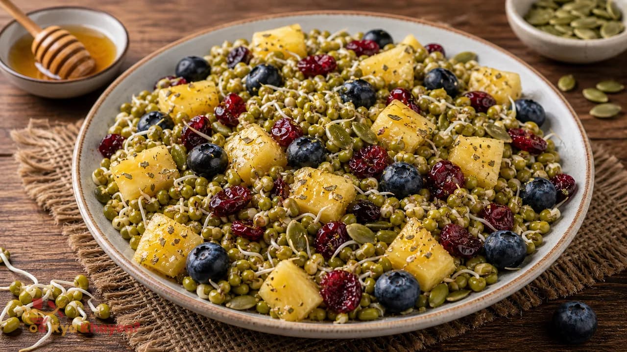 Sprout Greens and Fruit Platter