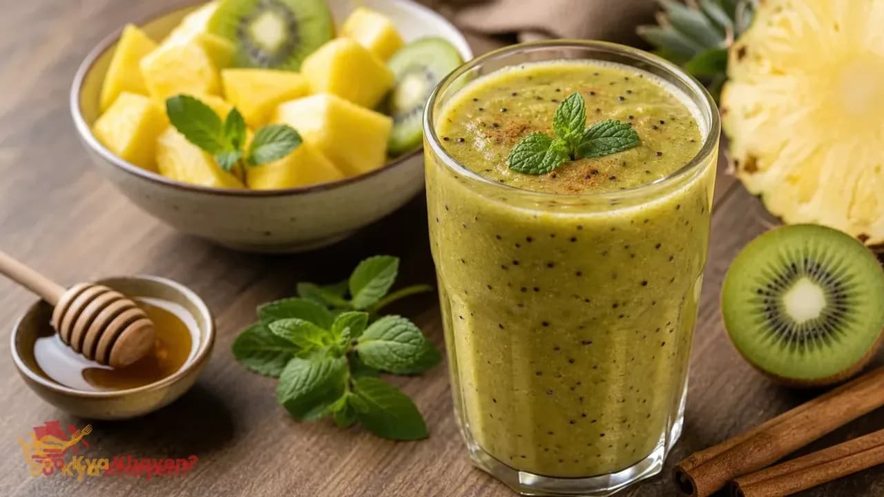 Kiwi Smoothie with Pineapple