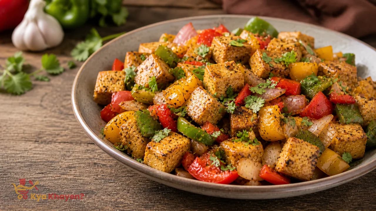 Tofu with Stir Fried Bells