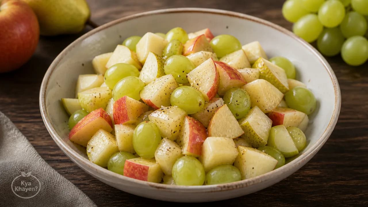 Steamed Fruit Salad (Apple, Pear, Grapes)