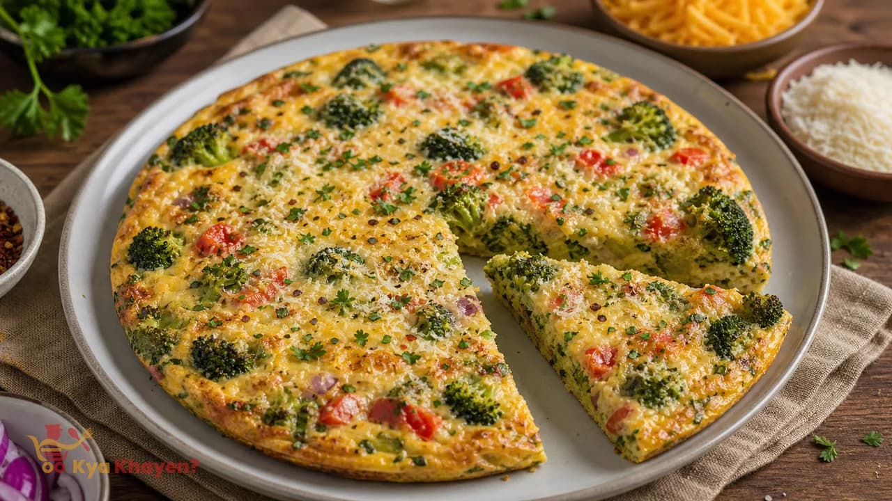 Cheesy Broccoli Frittata