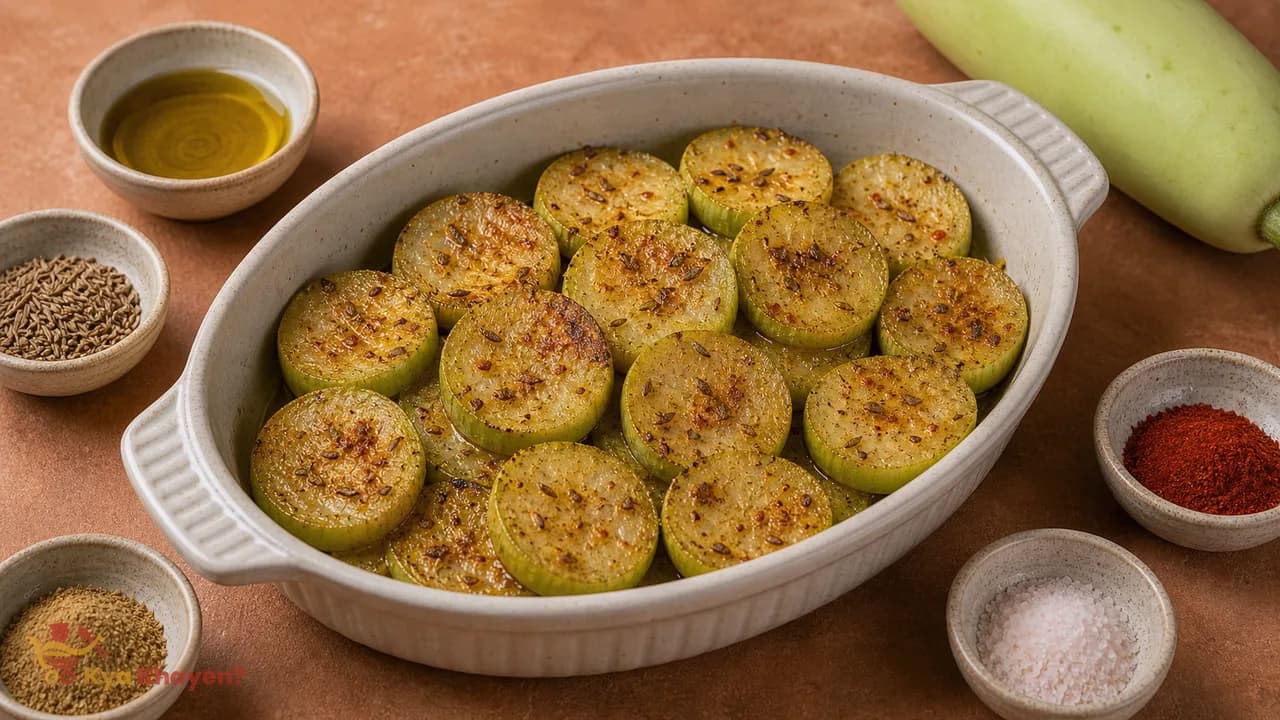 Baked Bottle Gourd