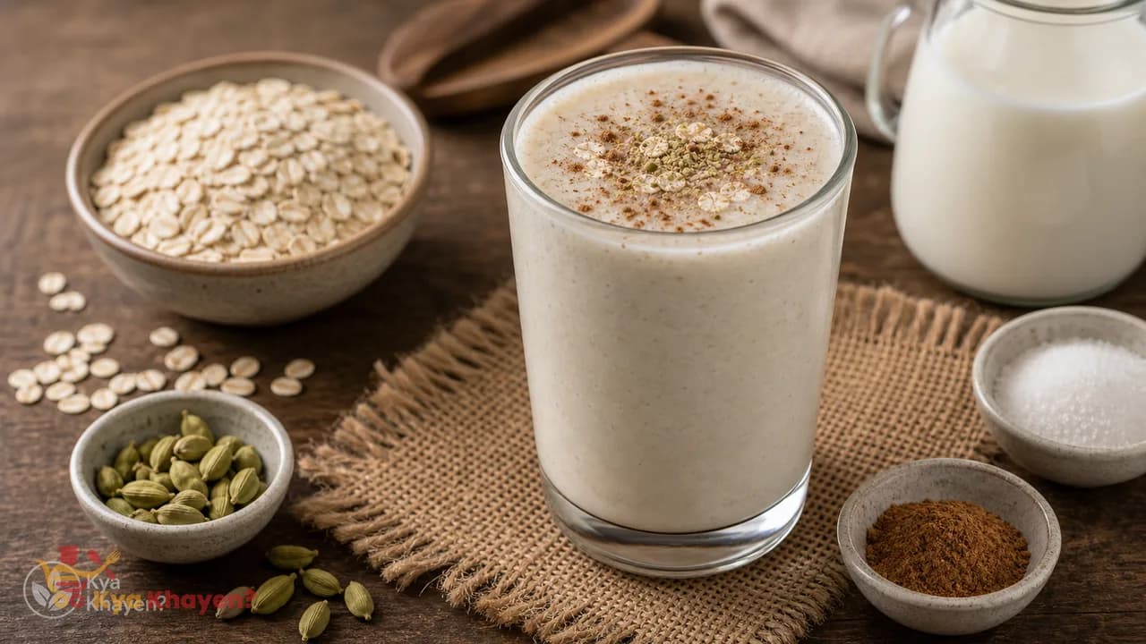Oats Cardamon-Milk Shake