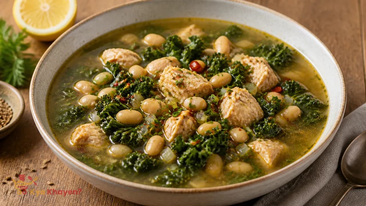 White Bean and Kale Soup with Chicken