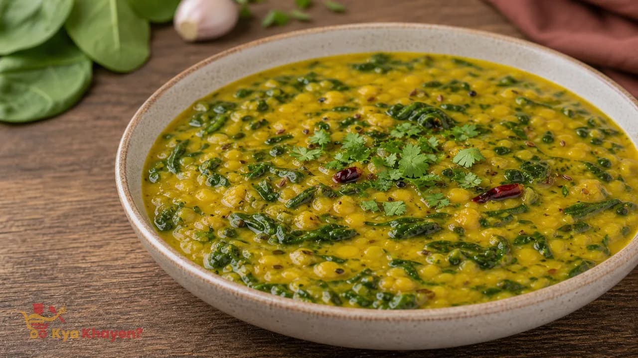 Yellow Dal with Spinach