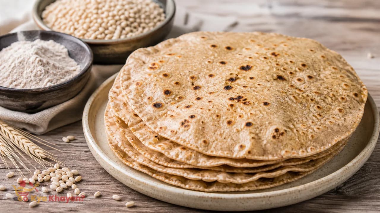 Barley Chapati (50% Barley Flour, 50% Oatmeal)
