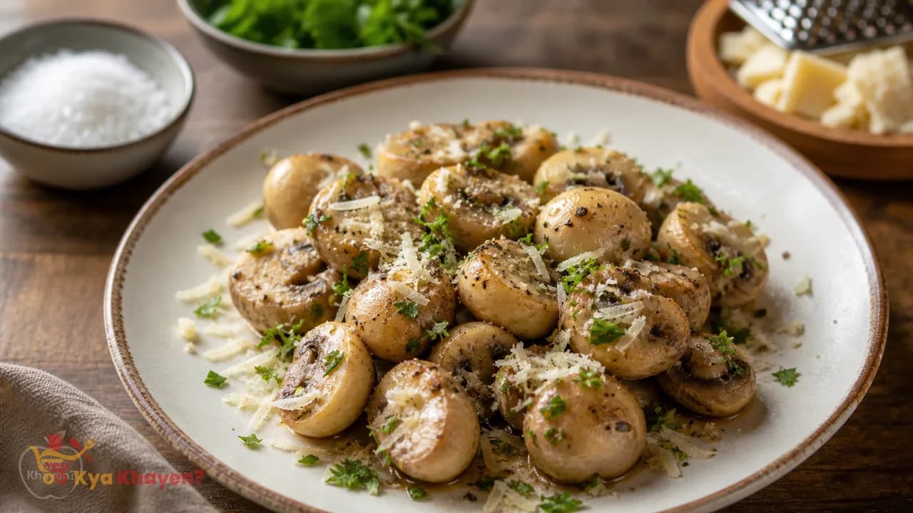 Fresh Mushroom Lemony Parsman