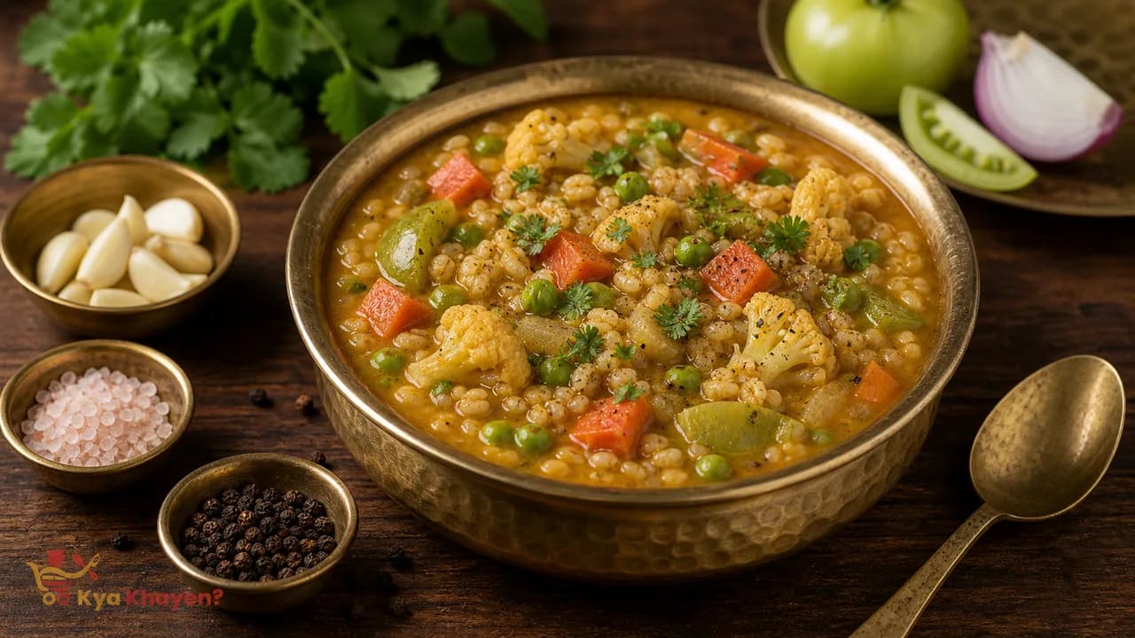 Barley Curry with Toor Dal and Vegetables