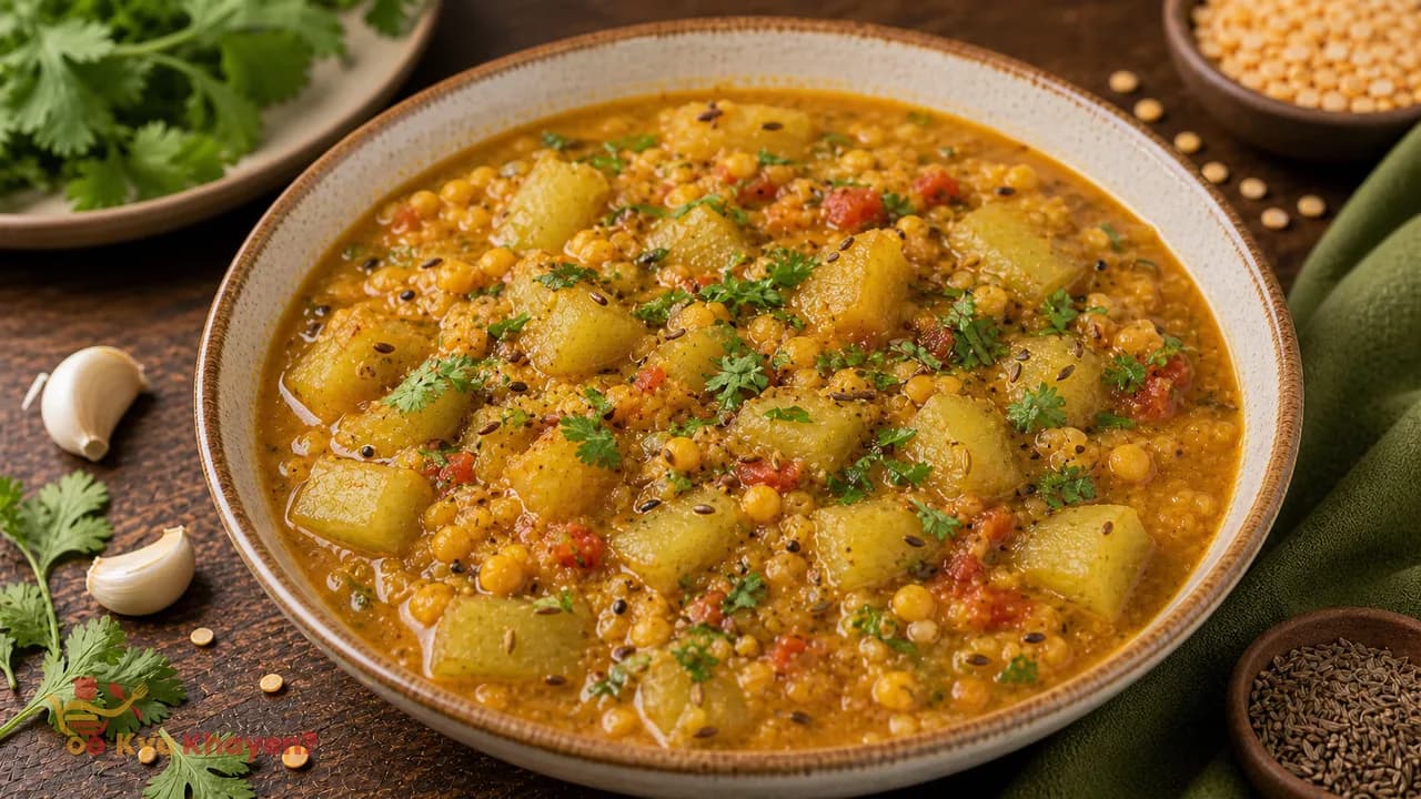 Channa Dal with Bottle Gourd
