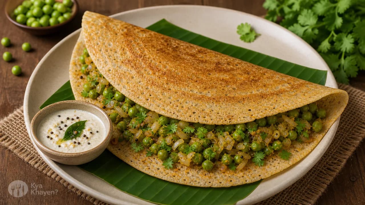 Oats Matar Dosa