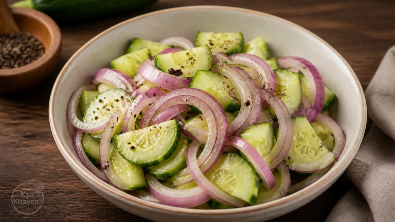 Steamed Onion-Cucumber Salad