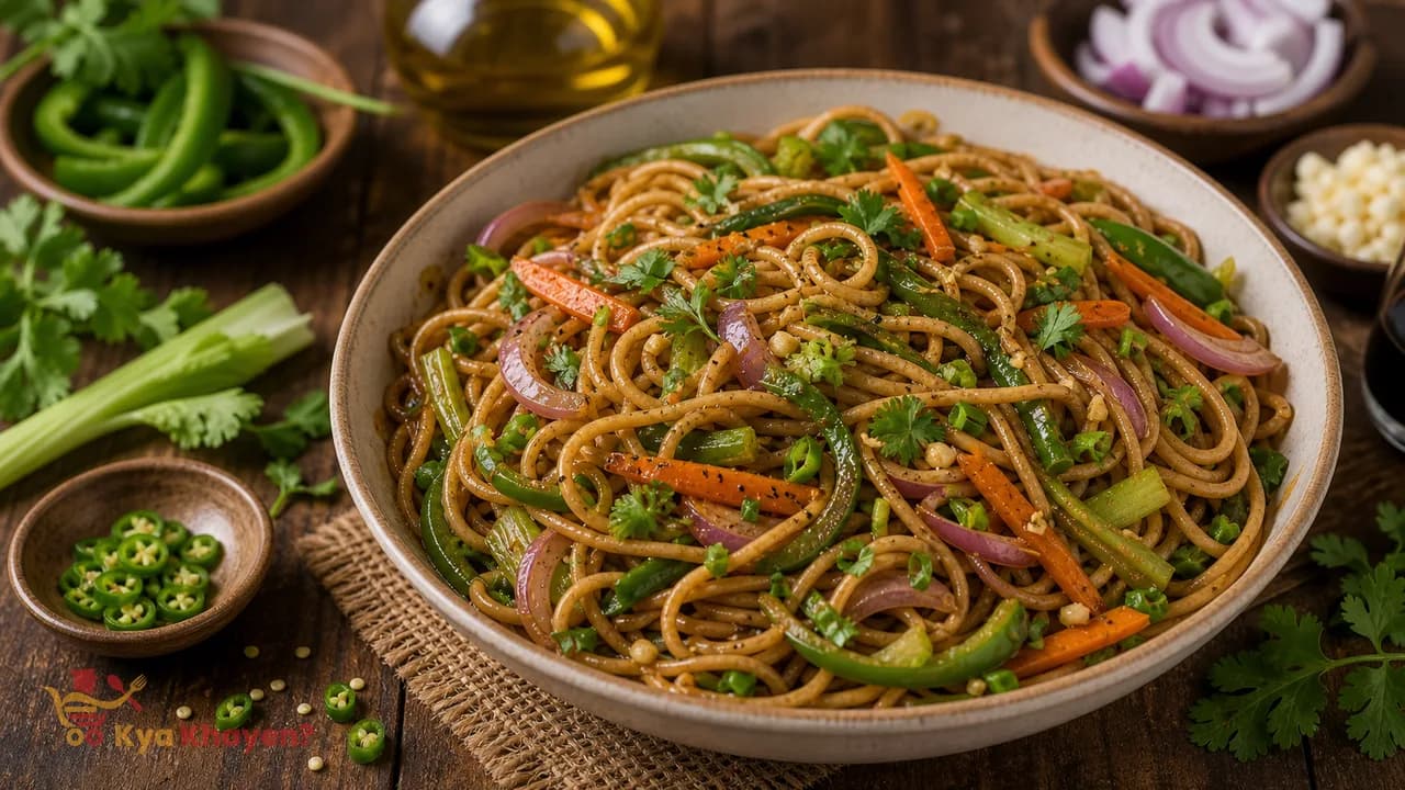Whole Wheat Noodles with Vegetables
