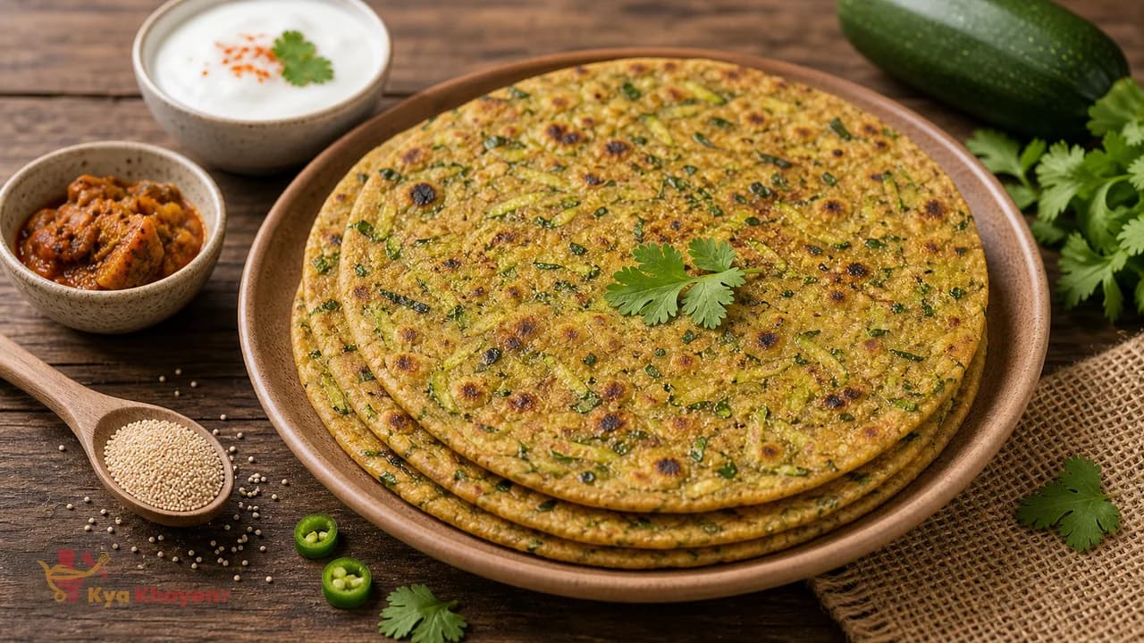 Amaranth Flour Zucchini Thepla