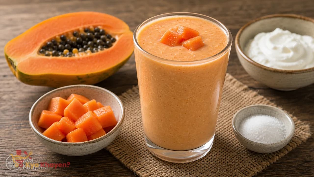 Oats Papaya Smoothie