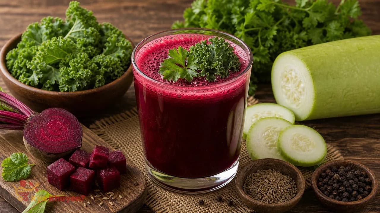 Vegetable Juice (Beetroot, Bottle Gourd, Parsley and Kale)