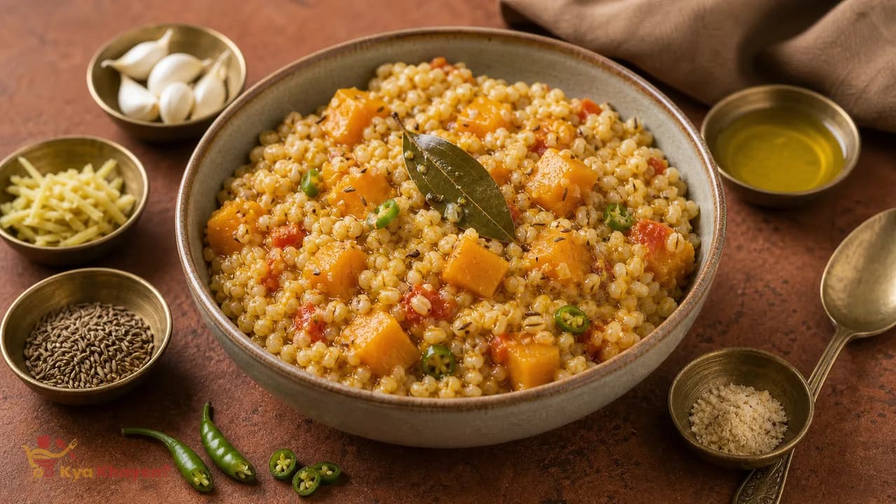 Barley Khichadi with Pumpkin