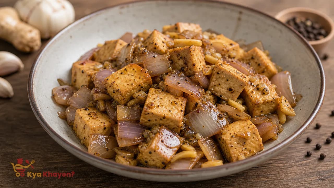 Black Pepper Stir Fry Tofu
