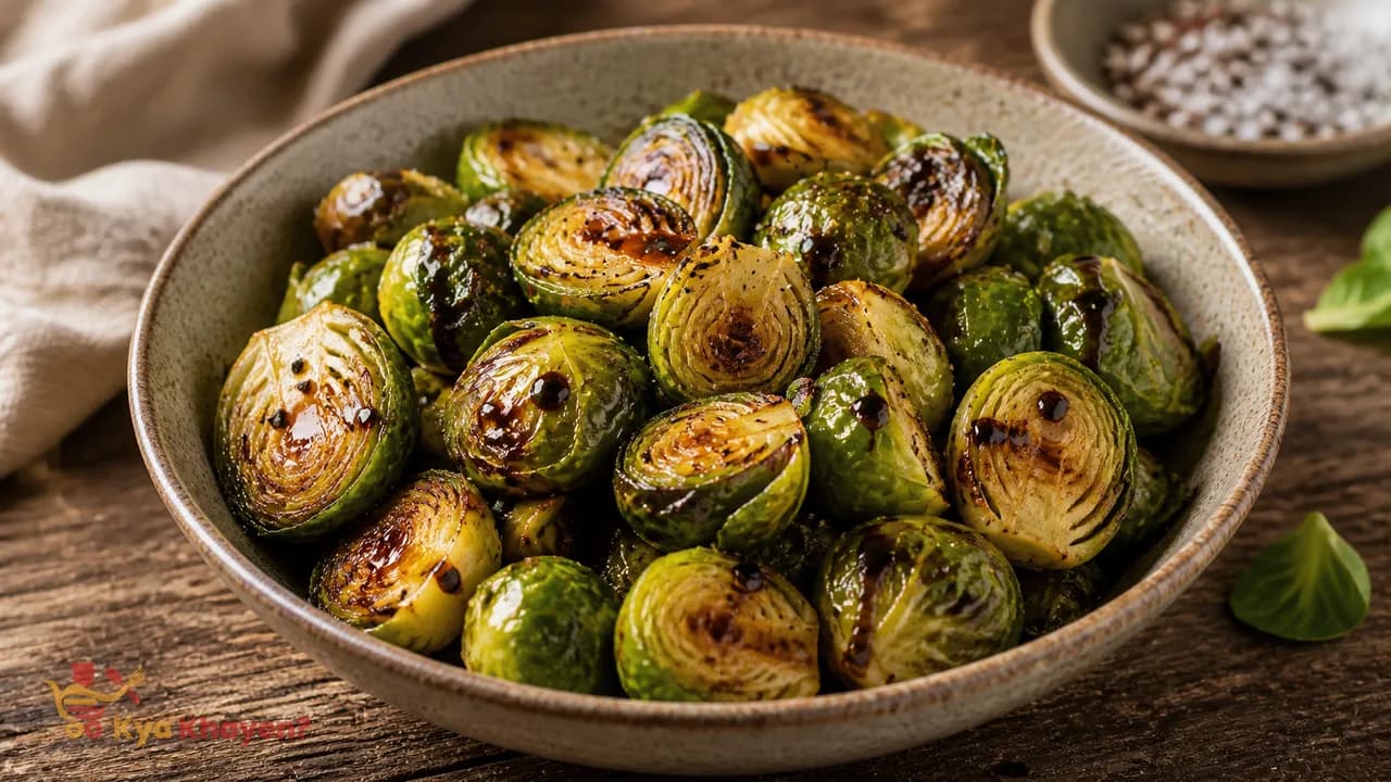 Roasted Brussels Sprouts with Balsamic Vinegar