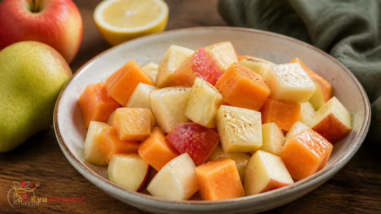Fruit Salad (Apple, Papaya and Babugosha)