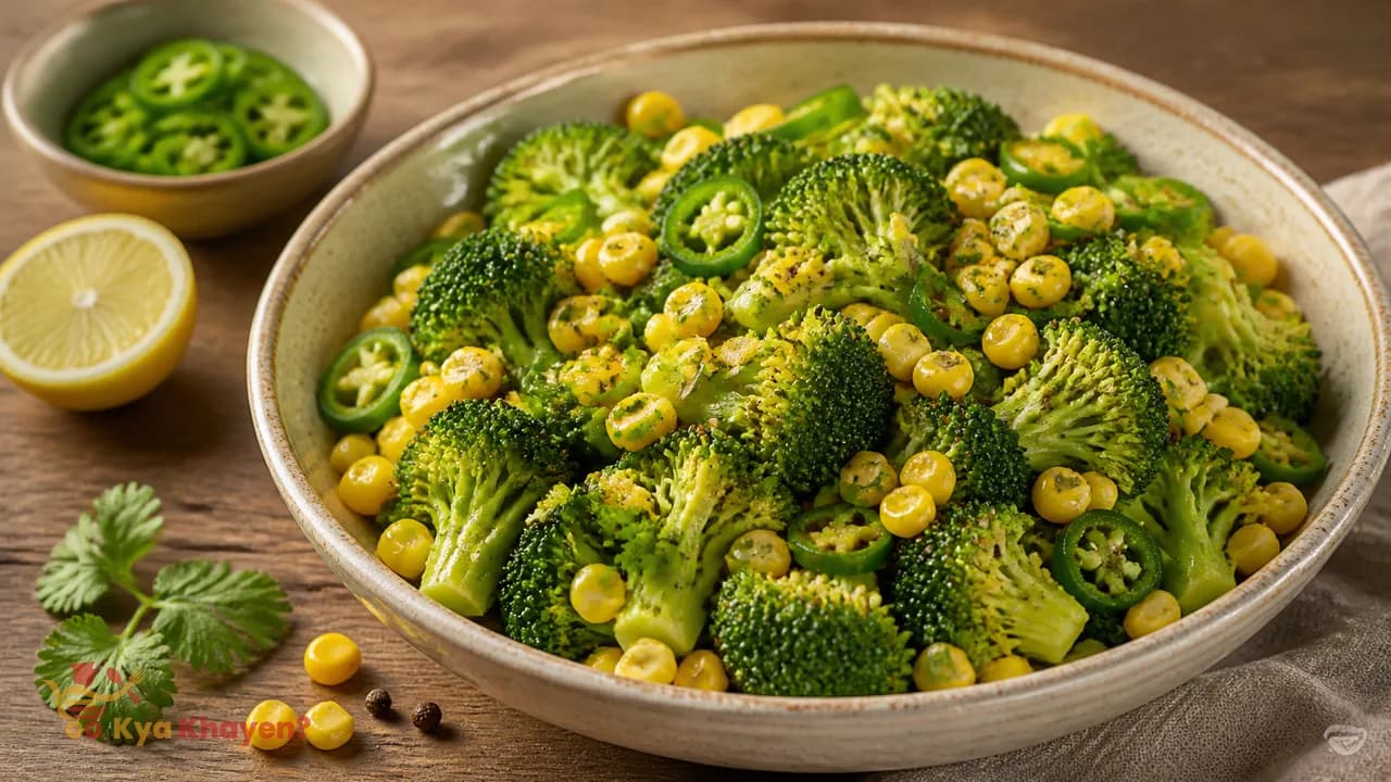 Broccoli, Corn and Jalapeno Salad