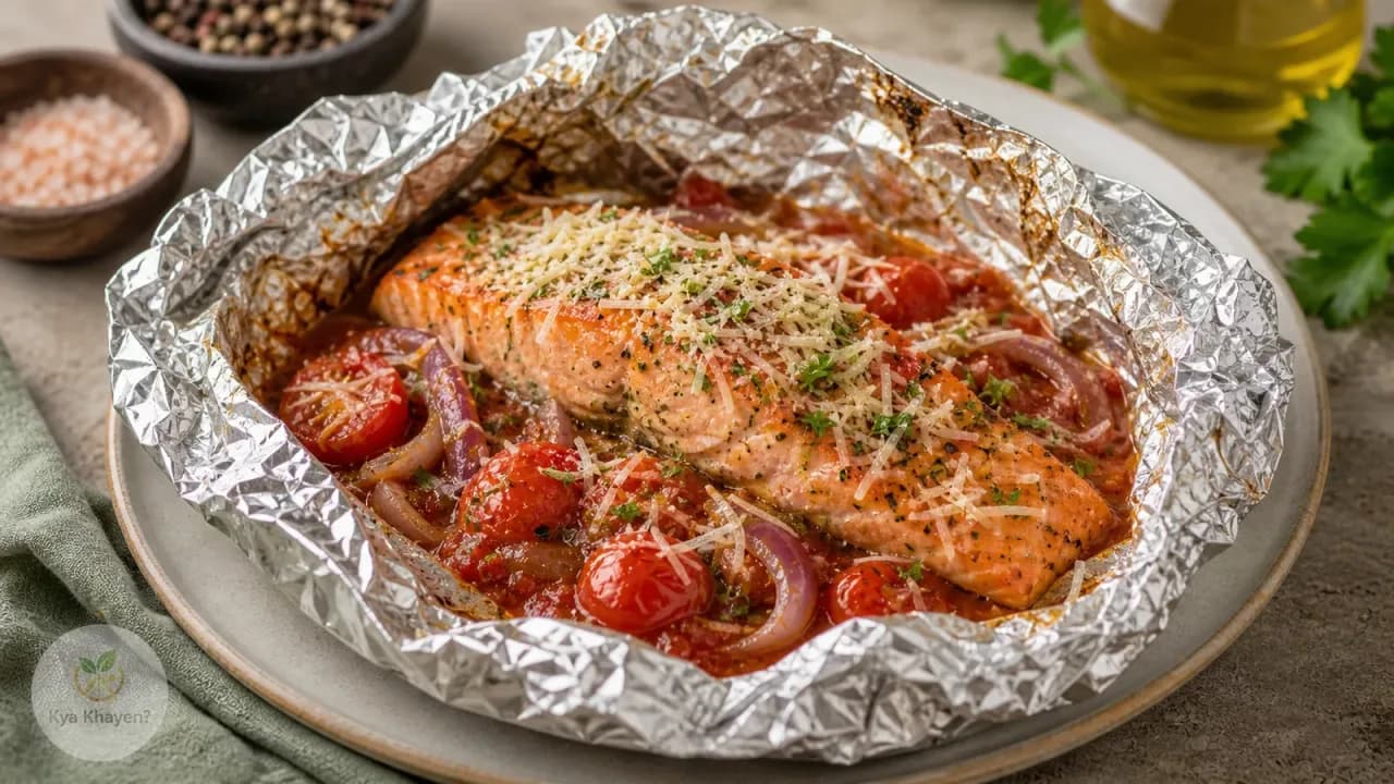 Mediterranean Salmon in Foil Packet