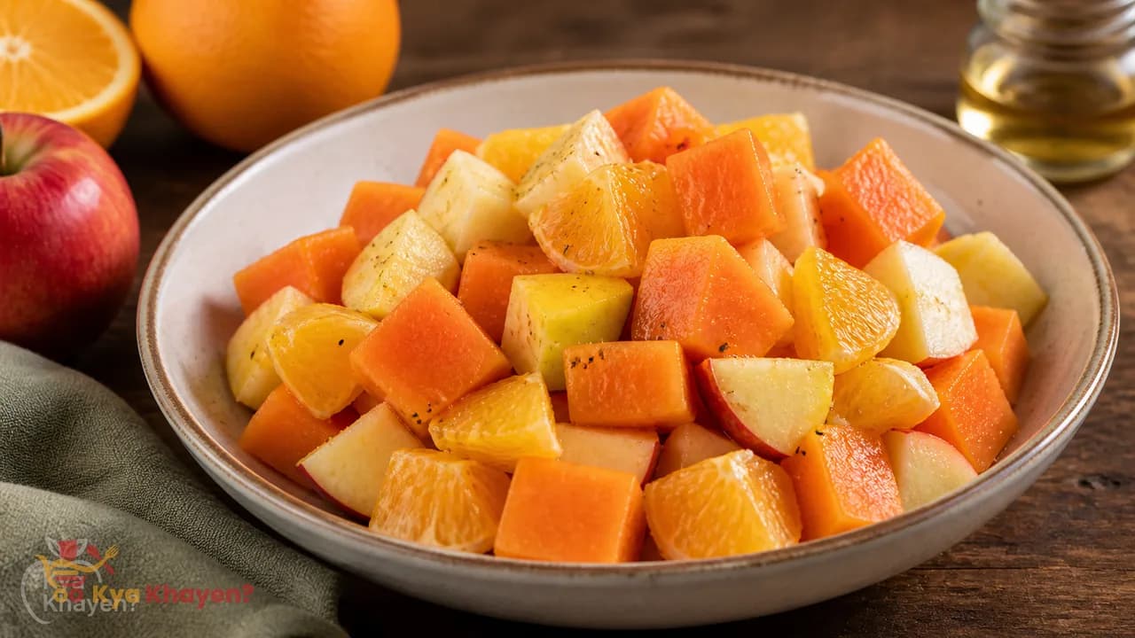 Fruit Salad (Papaya, Apple, Oranges)