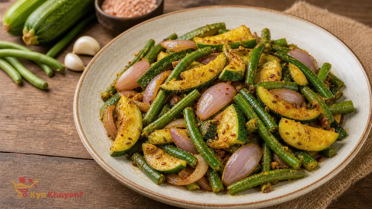 Saute Vegetables (Onion, Beans, Zucchini)