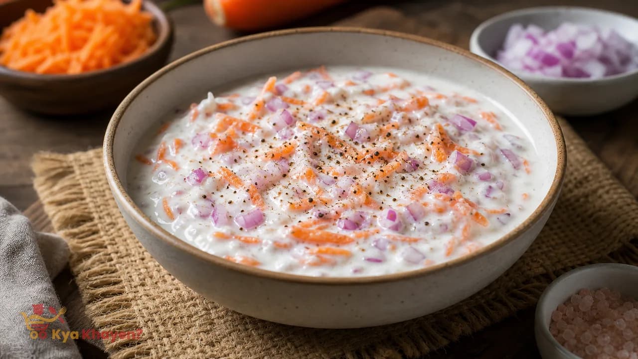 Onion Carrot Raita