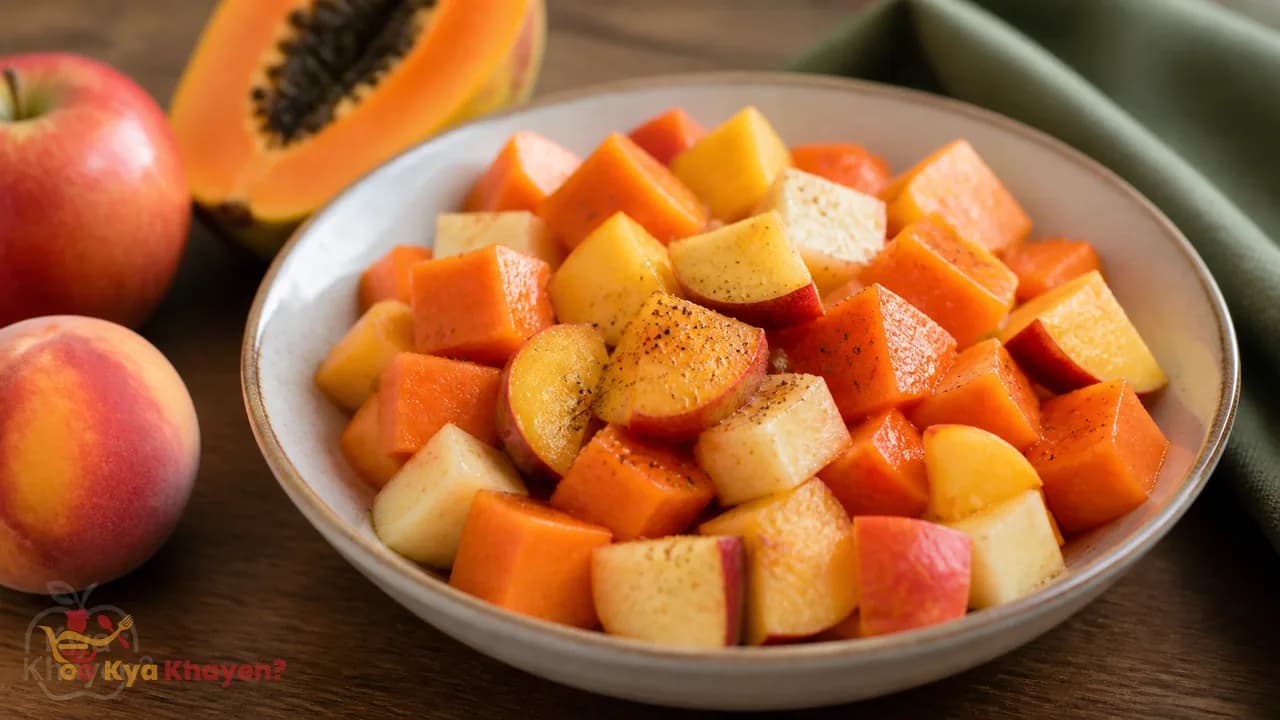 Fruit Salad (Apple, Papaya and Peach)
