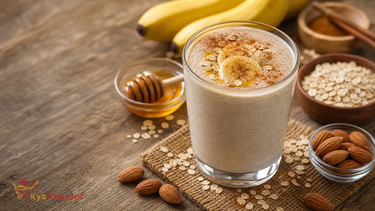 Soaked Oats Banana Smoothie