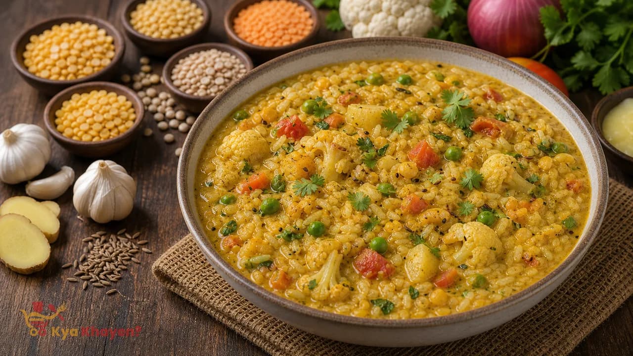 Vegetable Panchmel Khichdi