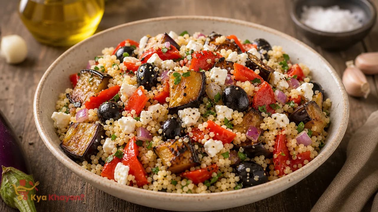 Couscous Salad with Eggplant