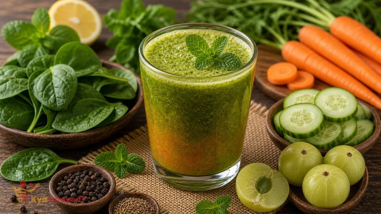 Vegetable Juice (Add Spinach, Amla, Mint Leaves, Cucumber, Carrot)