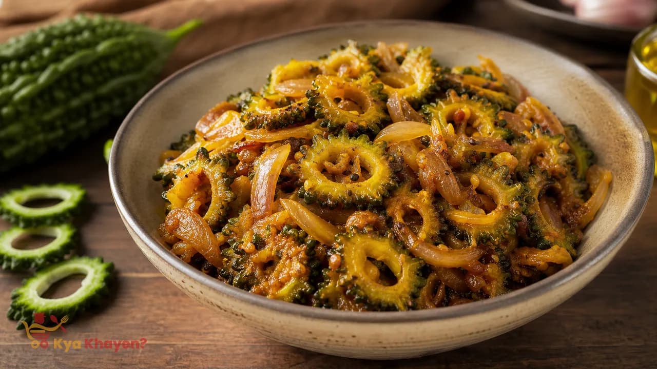 Onion Karela Sabzi