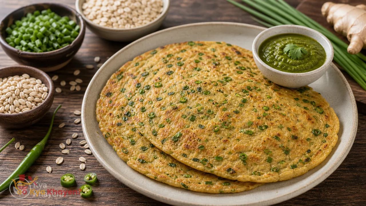 Oats Pancake with Chives