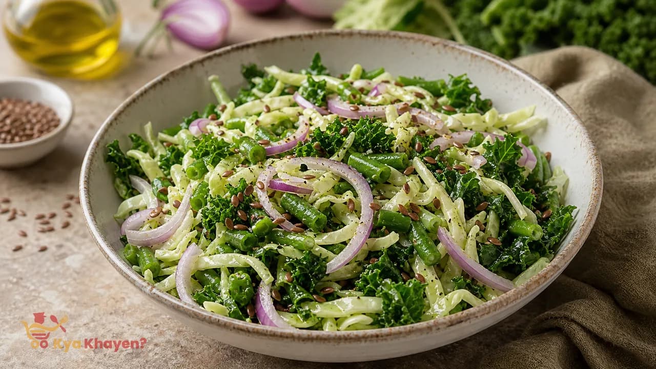 Green Salad (Cabbage, Onions, Green Beans, Kale) (Use Olive Oil)