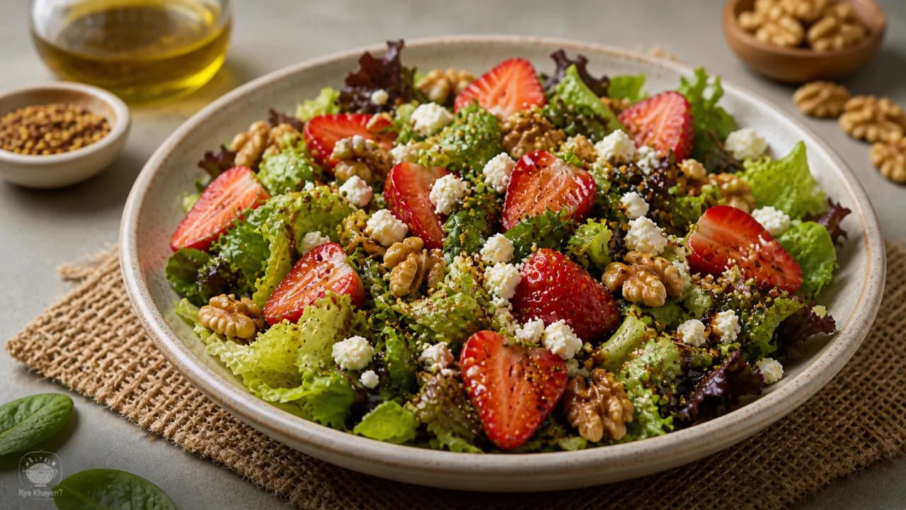 Strawberry Feta Salad with Balsamic Vinaigrette