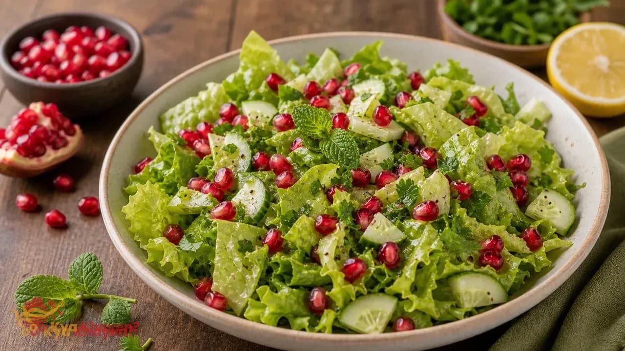 Lettuce Pomegranate Salad