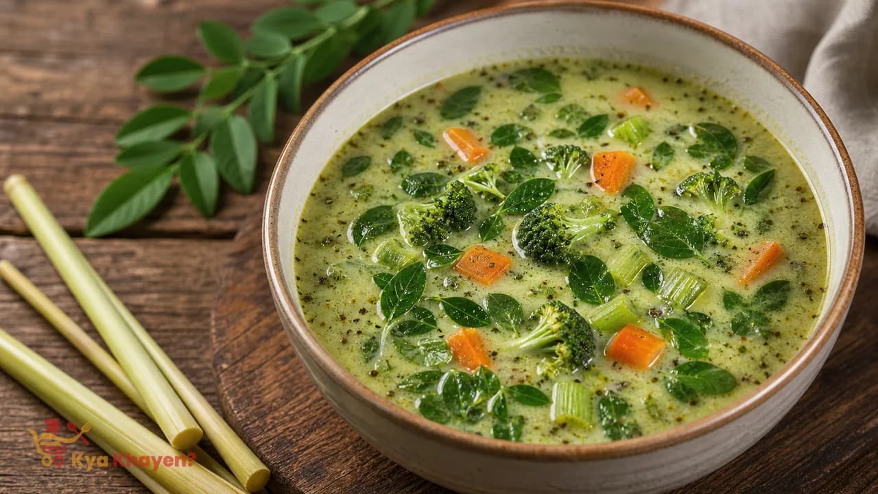 Drum Stick Leaves Soup with Lemongrass